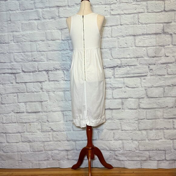 James Perse Cream Knee-Length Tank Dress - Picture 2 of 4